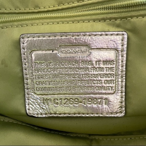 Coach Poppy Tattersall Signature Plaid Tote - Picture 11 of 15